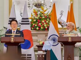 이 대통령 '한-인도, 최적의 파트너…전략산업 분야 협력 확대' 기사 이미지