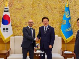 이재명 대통령, 구글 딥마인드 대표 '데미스 하사비스' 접견 기사 이미지